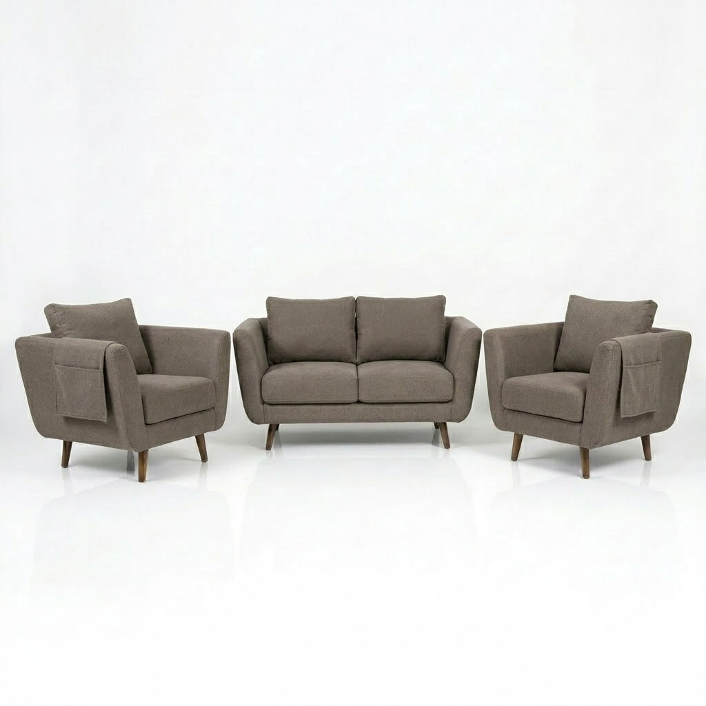 Kinami - Ajeg - Sofa Set 2-1-1 Seater Aiko Anti Cakar / Sofa Minimalis Modern Empuk dan Santai Gaya Japandi - gambar 9