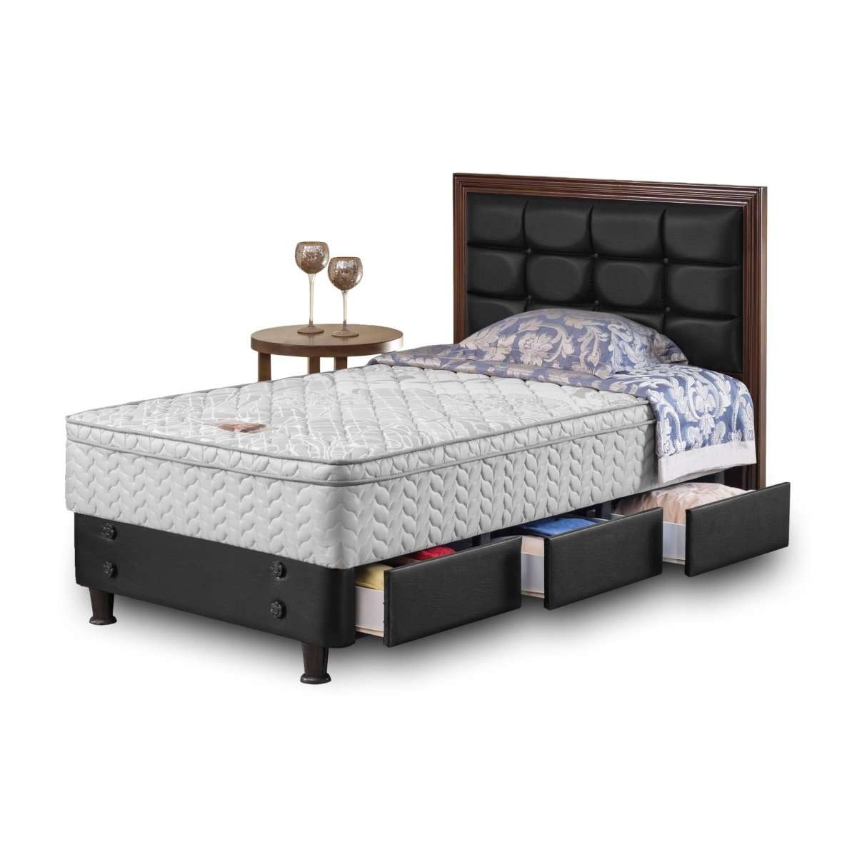 Set Spring Bed Guhdo Standard Plush Top - Drawer Horizontal Split Metropolis