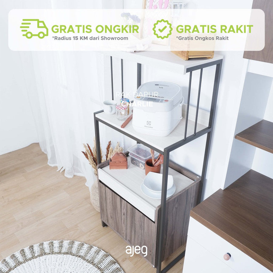 Rak Dapur Serbaguna Charlie - gambar 2