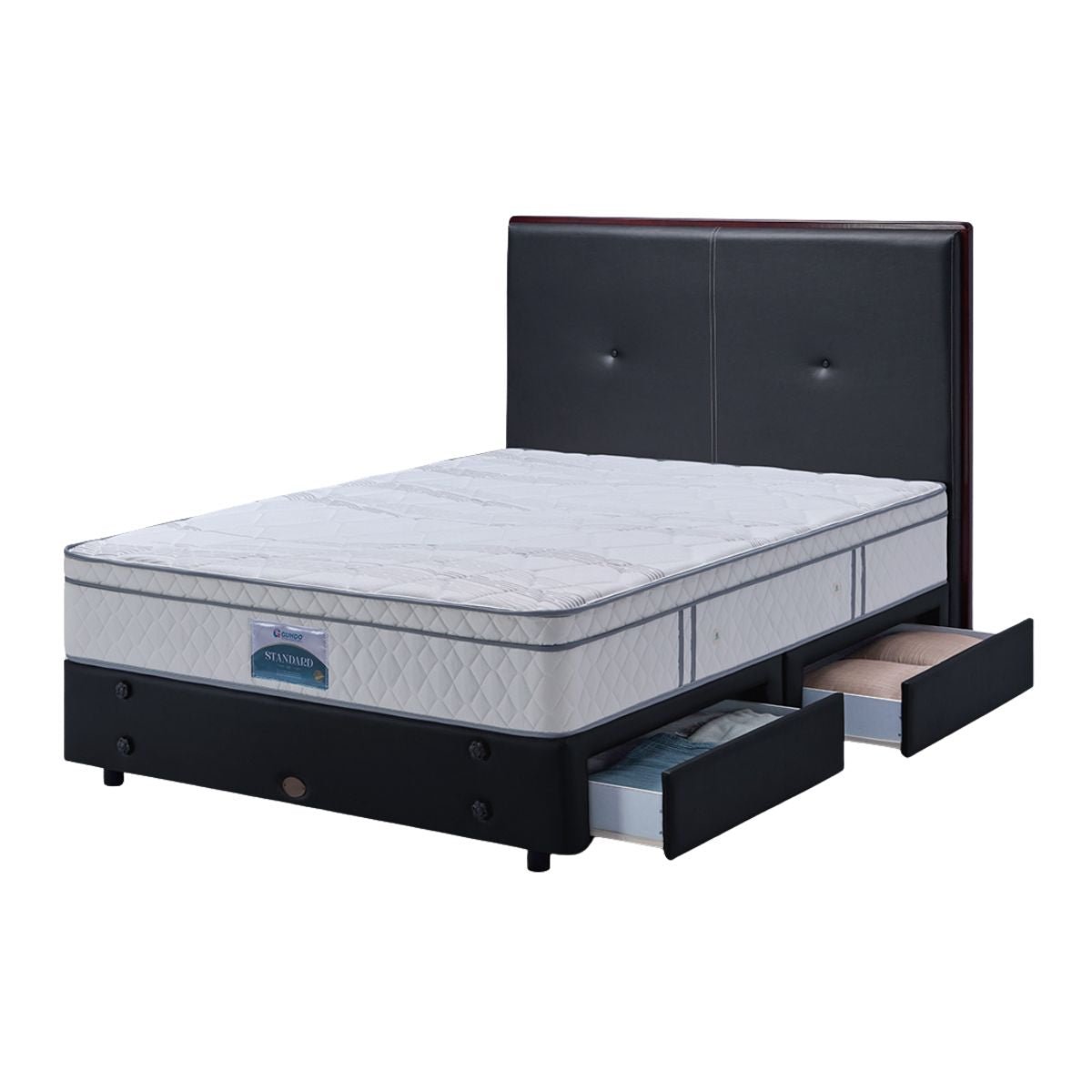 Set Guhdo Drawer Bed Standard Plush Top - Rosela LIS