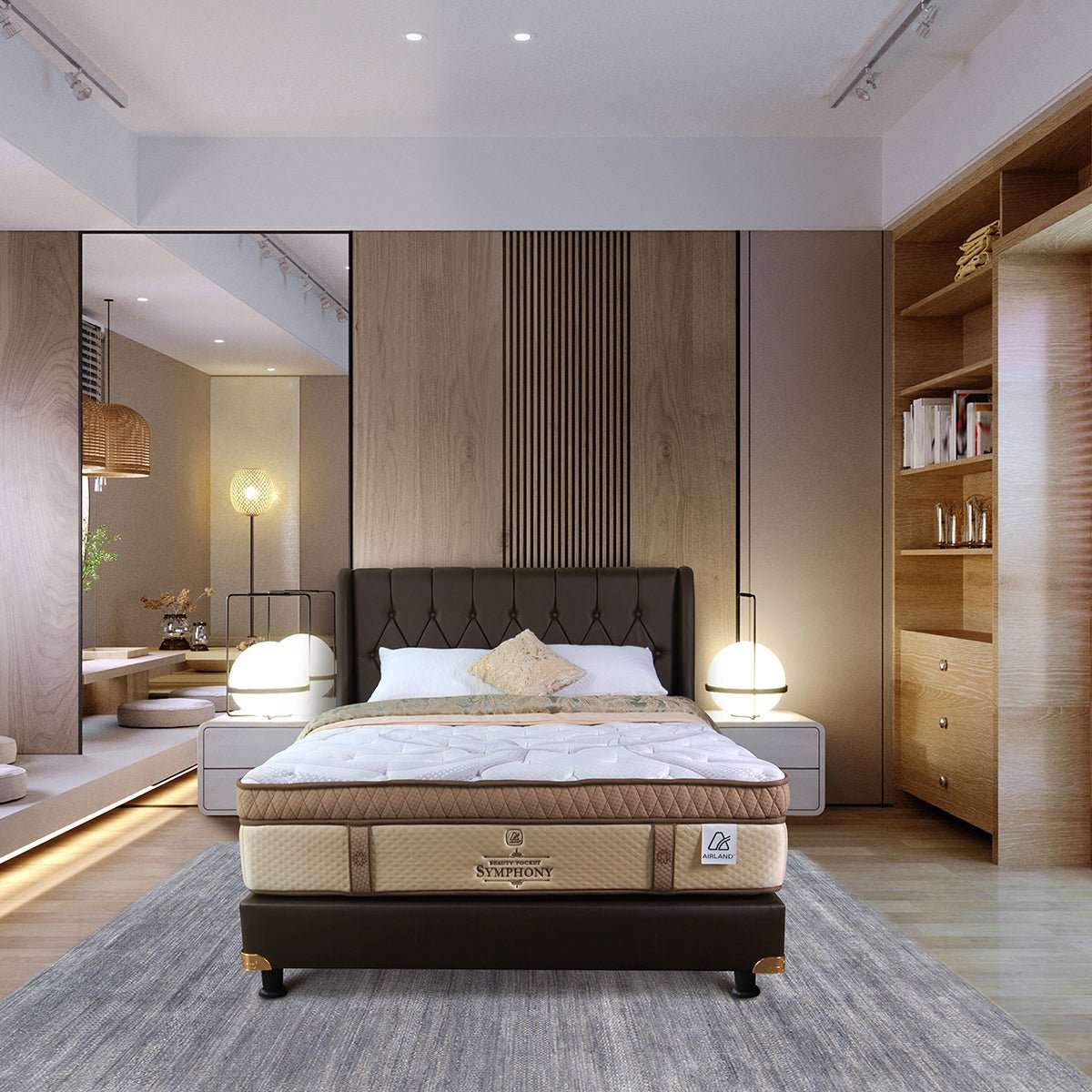 Set Spring Bed Airland Beauty Pocket Symphony - Gold Harriet