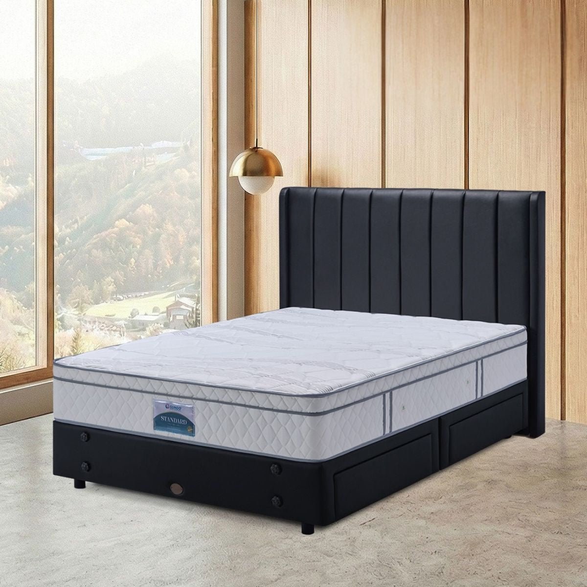 Set Guhdo Drawer Bed Standard Plush Top - Marina
