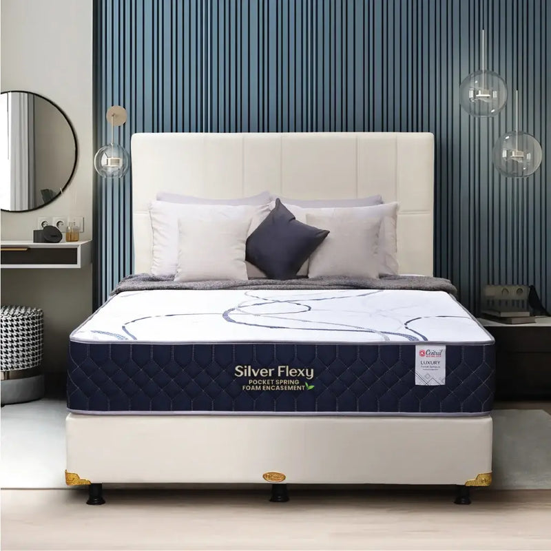 Kasur Spring Bed Central Silver Flexy