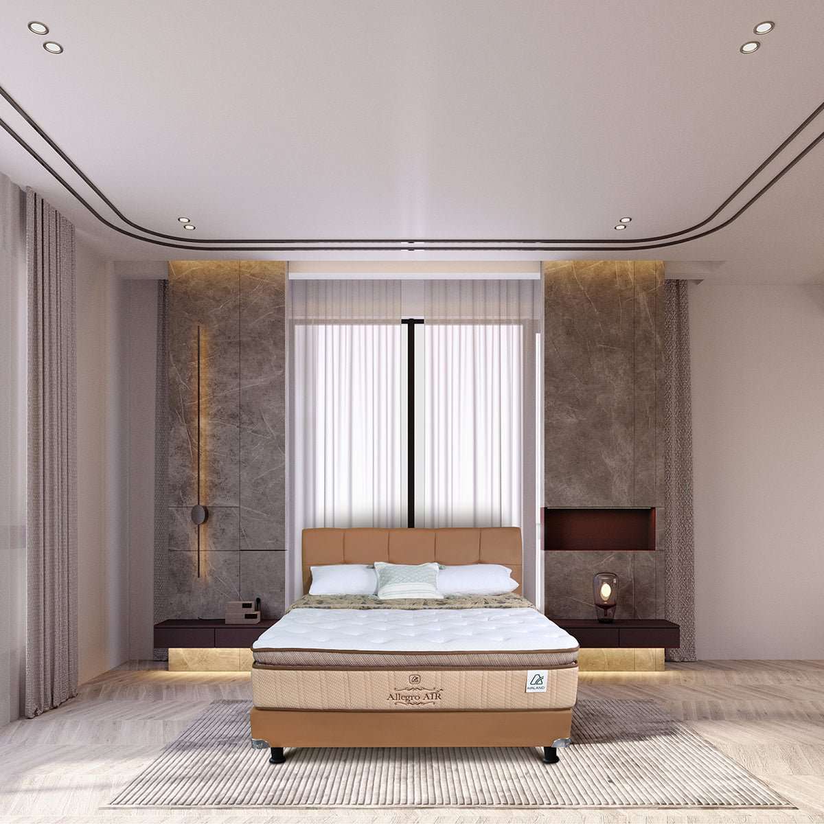 Set Spring Bed Airland Allegro Air - Gold New Algerian