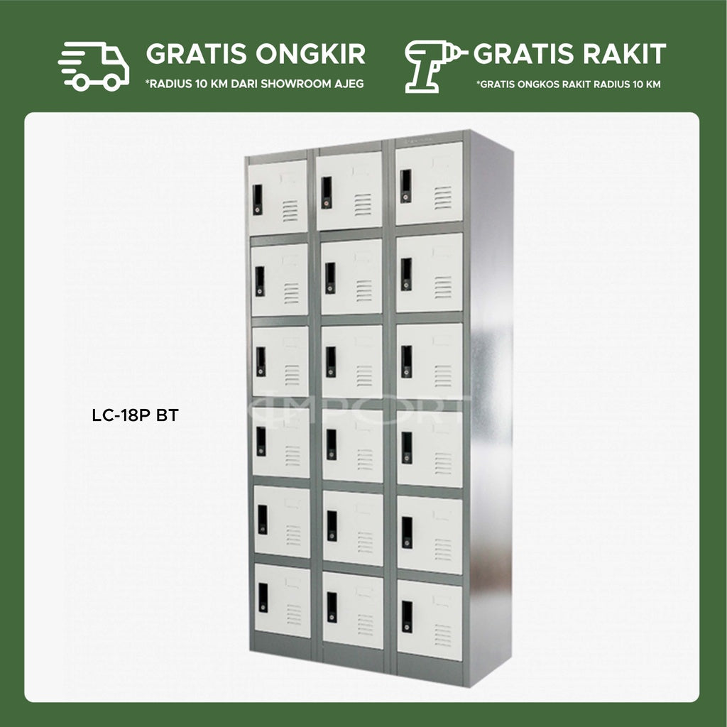 Loker Arsip Besi 18 Pintu IMP LC-18P BT - gambar 1
