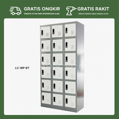 Loker Arsip Besi 18 Pintu IMP LC-18P BT - gambar 1