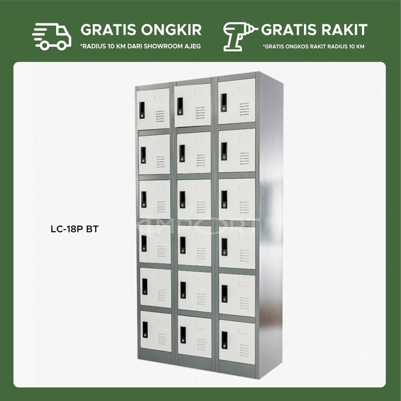 Loker Arsip Besi 18 Pintu IMP LC-18P BT - gambar 1