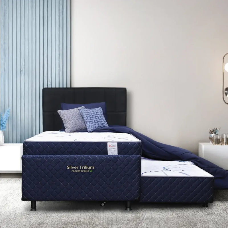 Set Spring Bed 3-in-1 Central Silver Trilium - Aspen