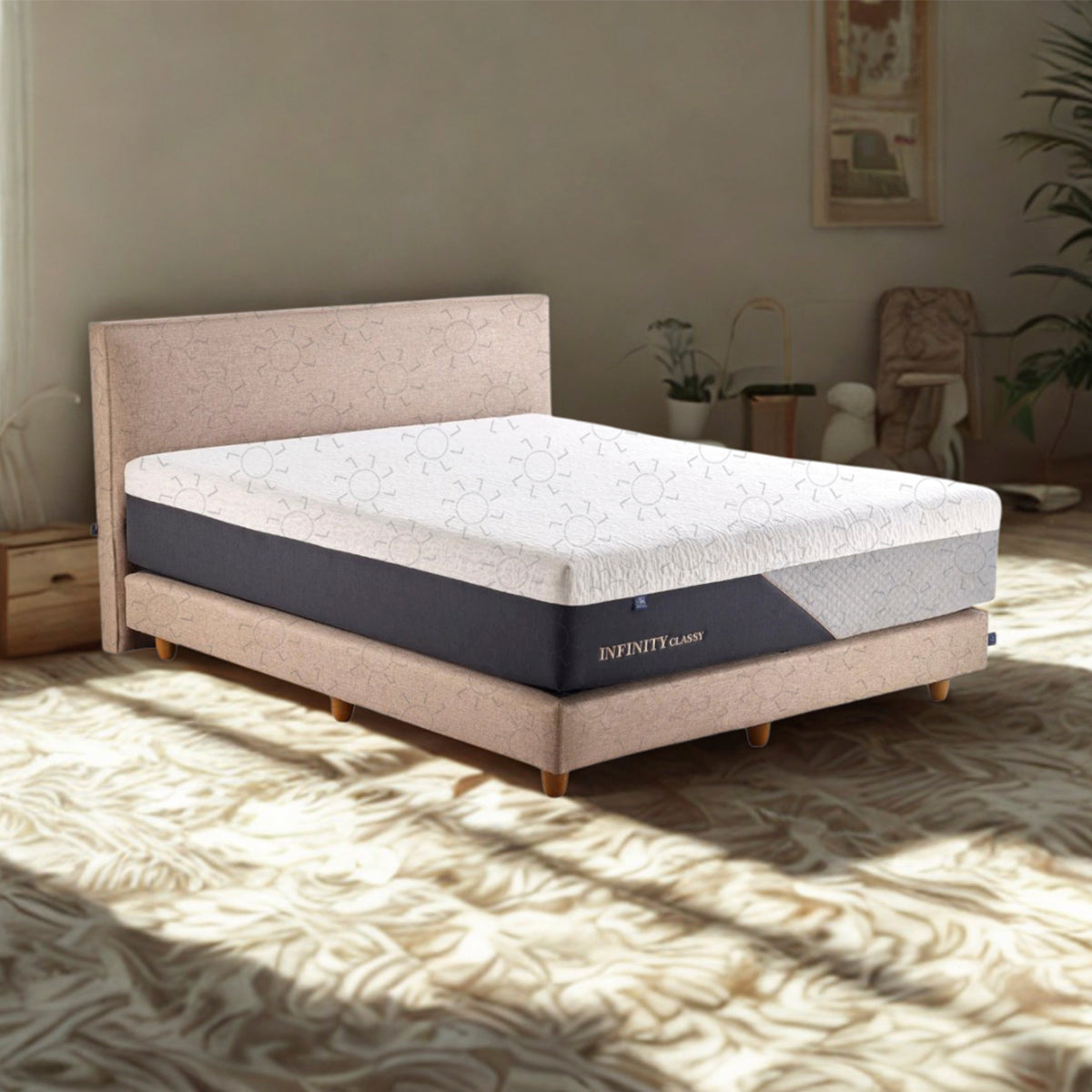 Set Spring Bed Elite Infinity Classy - Berlin Zinnia