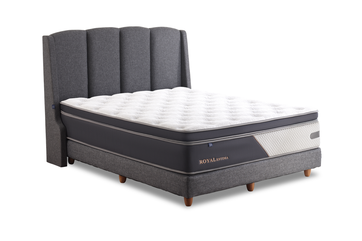 Set Spring Bed Elite Royal Estima - Berlin Cherry