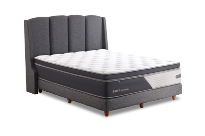 Set Spring Bed Elite Royal Estima - Berlin Cherry
