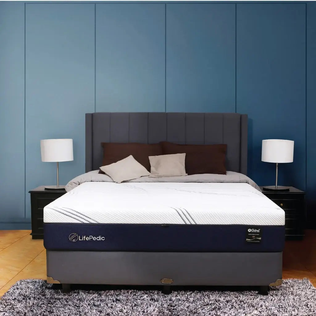 Set Spring Bed Central LifePedic - Malva 25 Terra