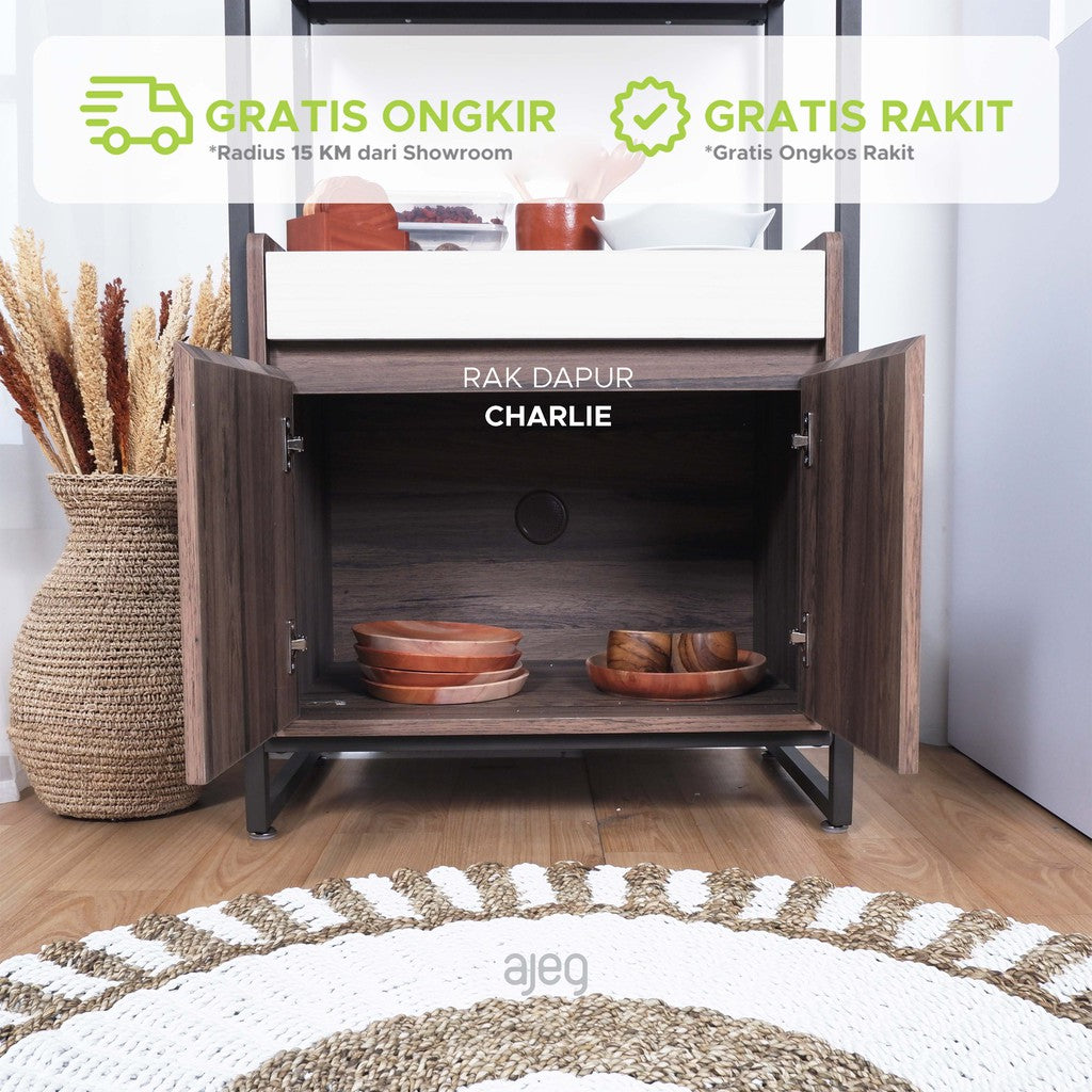 Rak Dapur Serbaguna Charlie - gambar 3
