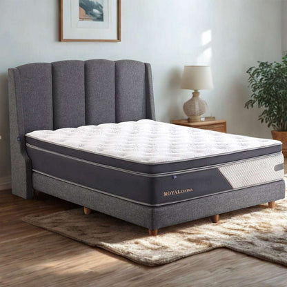 Set Spring Bed Elite Royal Estima - Berlin Cherry