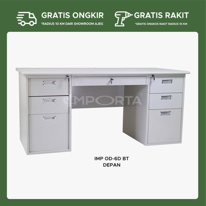 Meja Kantor 6 Laci IMP OD-6D BT - gambar 1