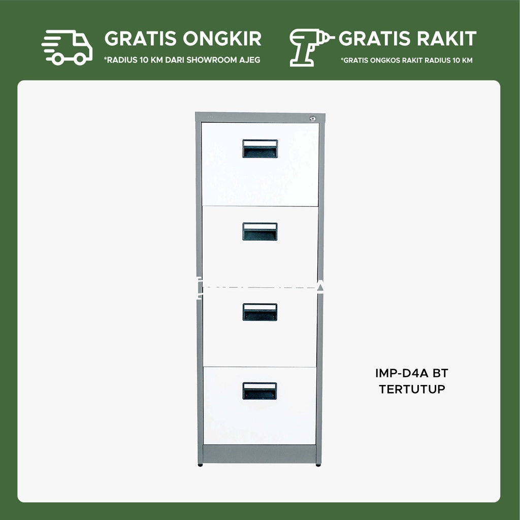 LOKER ARSIP BESI 4 TINGKAT IMP D4A BT - gambar 1