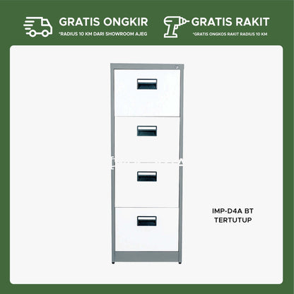 LOKER ARSIP BESI 4 TINGKAT IMP D4A BT - gambar 1