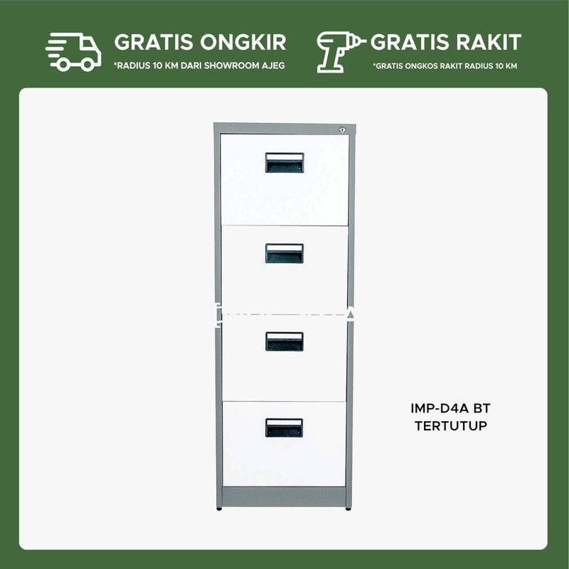 LOKER ARSIP BESI 4 TINGKAT IMP D4A BT - gambar 1