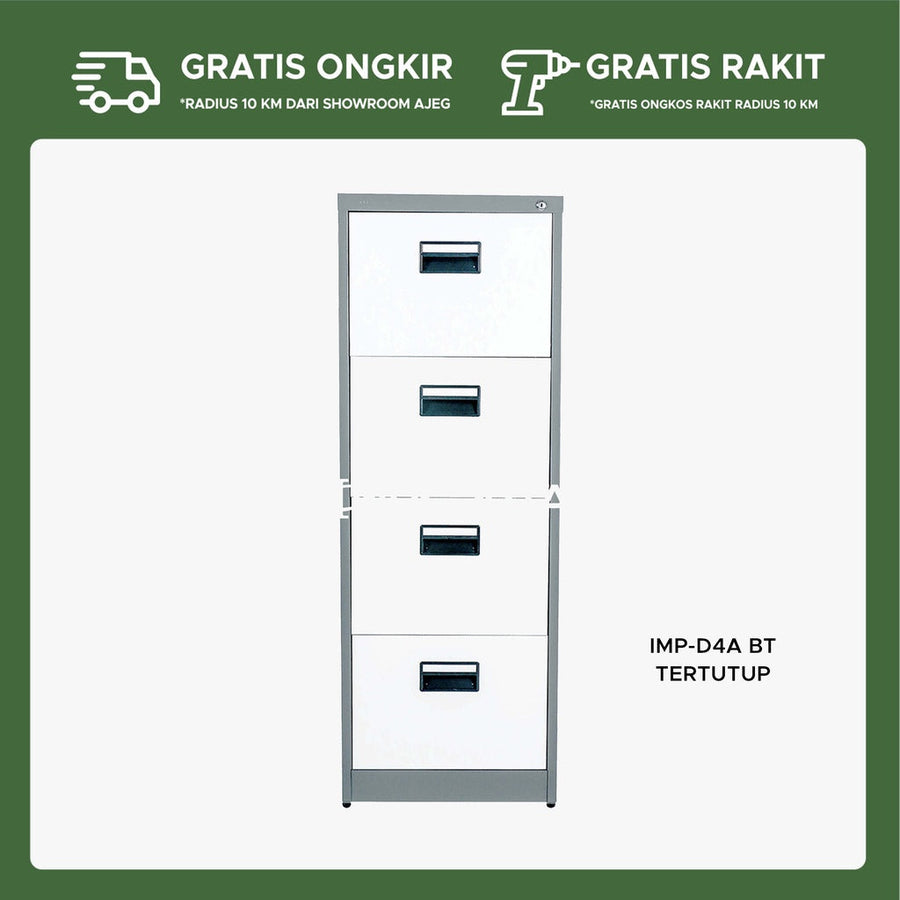LOKER ARSIP BESI 4 TINGKAT IMP D4A BT - gambar 1