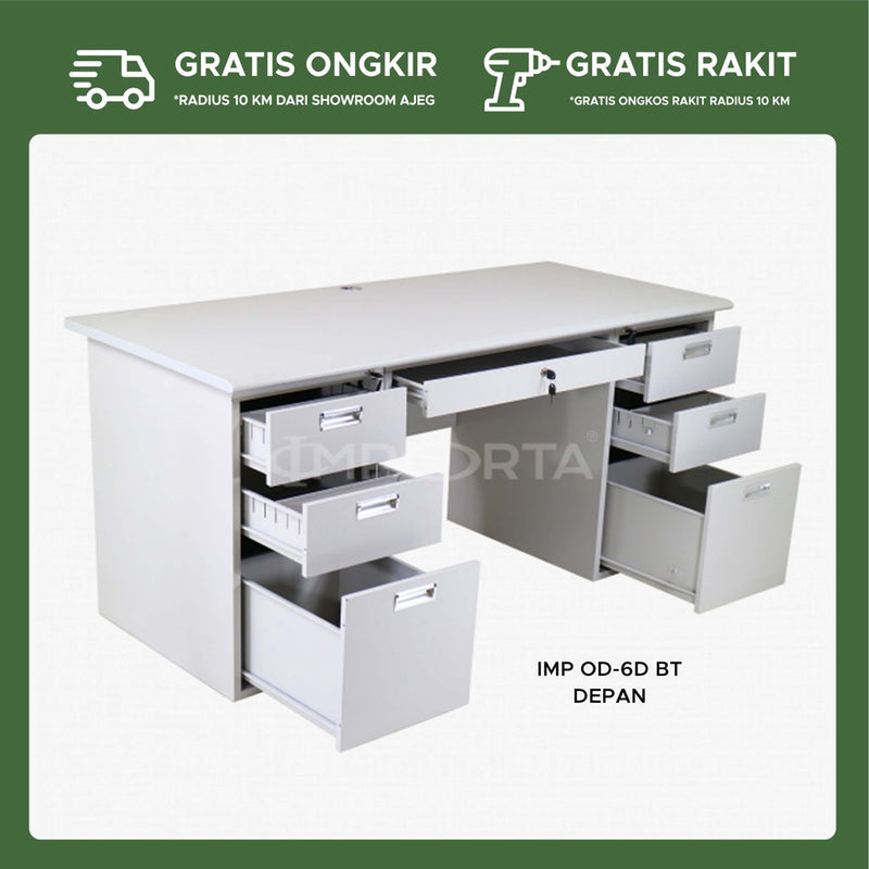 Meja Kantor 6 Laci IMP OD-6D BT - gambar 2