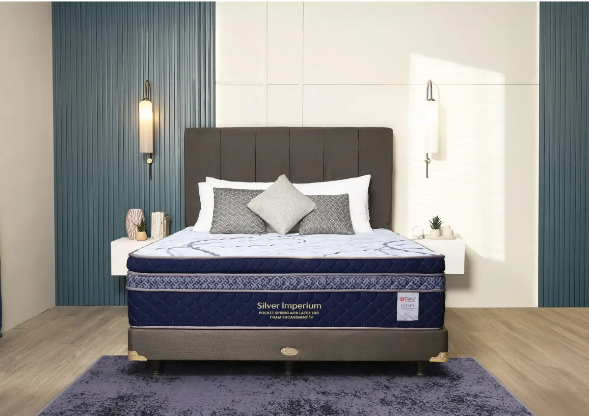 Set Spring Bed Central Silver Imperium - Oscar 25 Gemini