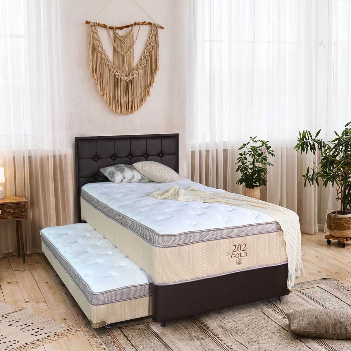 Set Spring Bed 2-in-1 Airland 202 Gold - Gibson