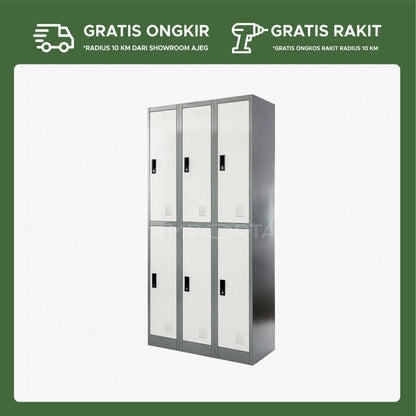 Loker Besi 6 Pintu LC-6P BT - gambar 2