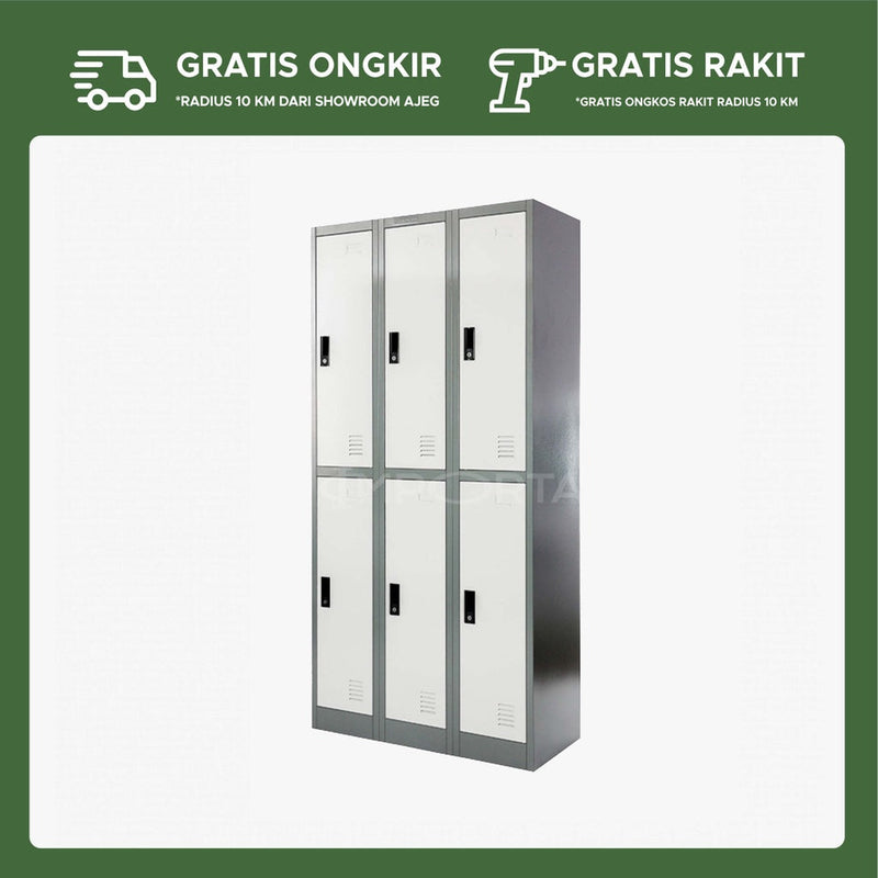 Loker Besi 6 Pintu LC-6P BT - gambar 2