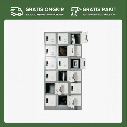 Loker Arsip Besi 18 Pintu IMP LC-18P BT - gambar 2