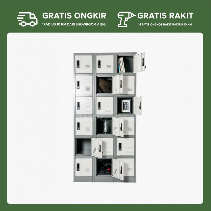Loker Arsip Besi 18 Pintu IMP LC-18P BT - gambar 2