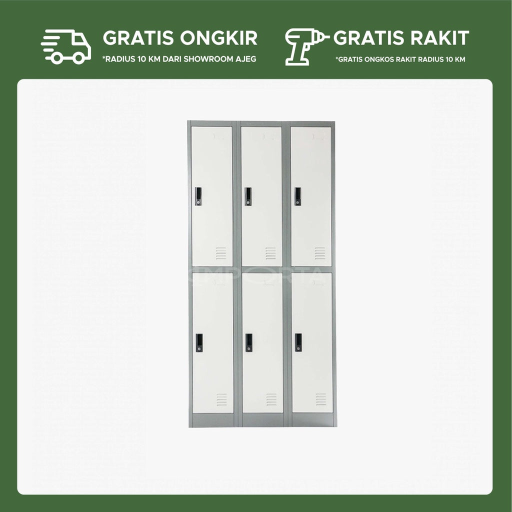 Loker Besi 6 Pintu LC-6P BT - gambar 1