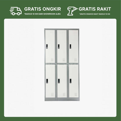 Loker Besi 6 Pintu LC-6P BT - gambar 1