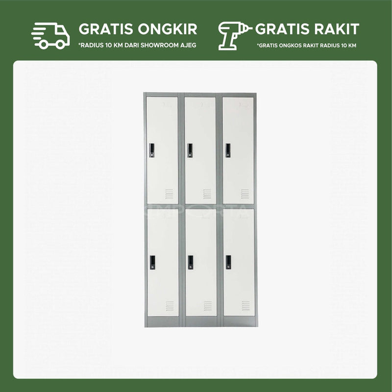 Loker Besi 6 Pintu LC-6P BT - gambar 1