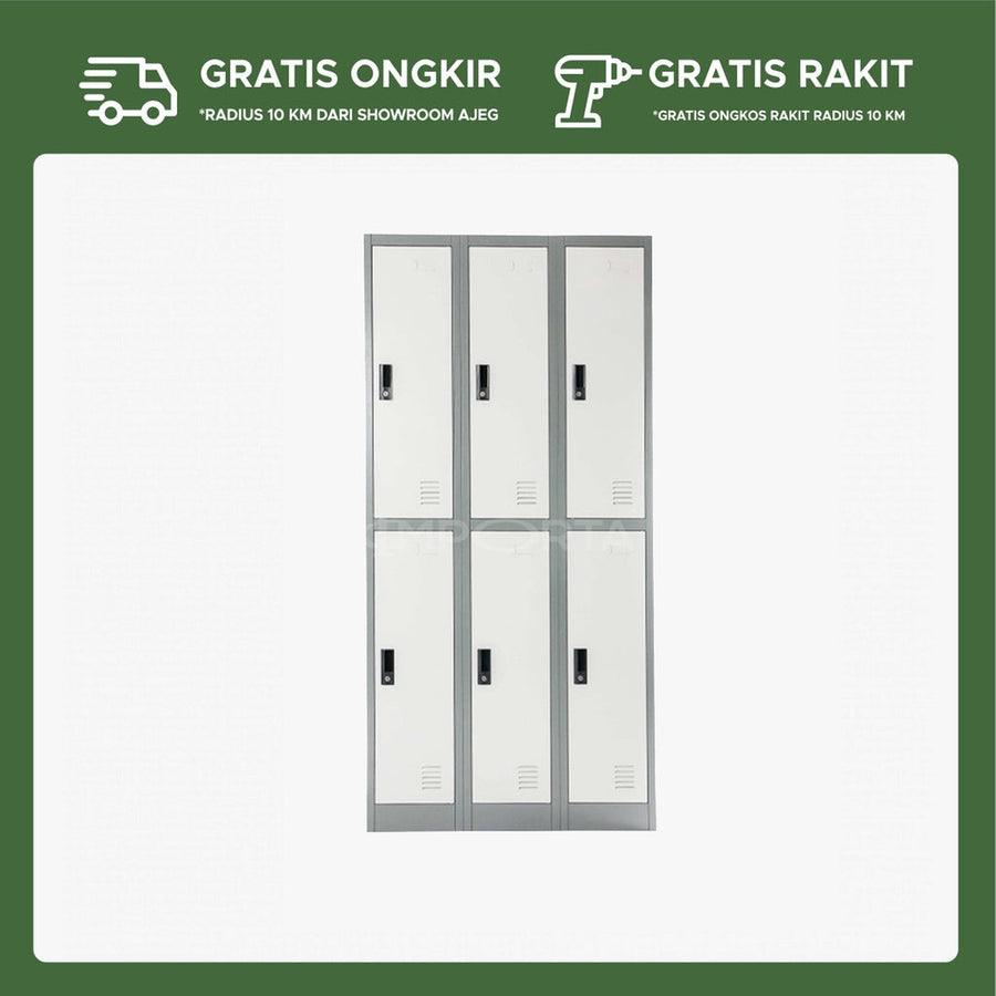 Loker Besi 6 Pintu LC-6P BT - gambar 1