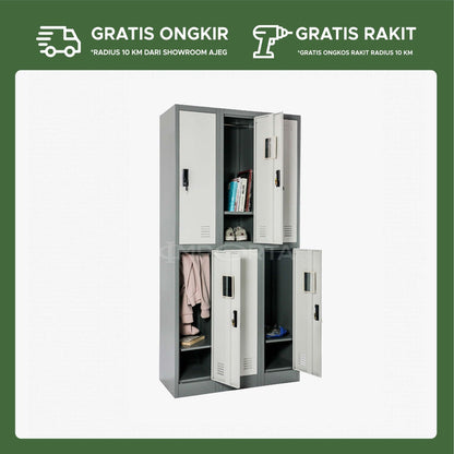 Loker Besi 6 Pintu LC-6P BT - gambar 3