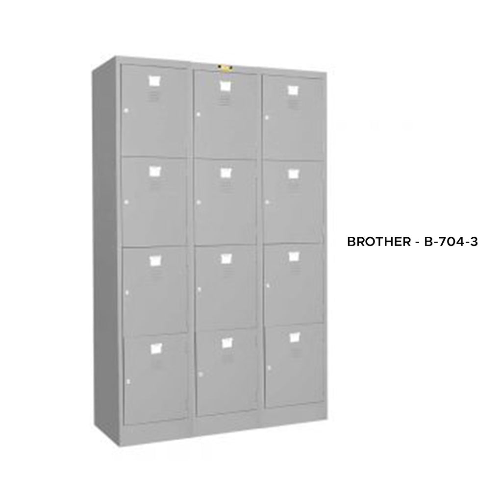 AJEG.CO.ID X BROTHER - Loker 4 Pintu Gandeng 3 ( 12 Pintu ) B-704-3 - gambar 1