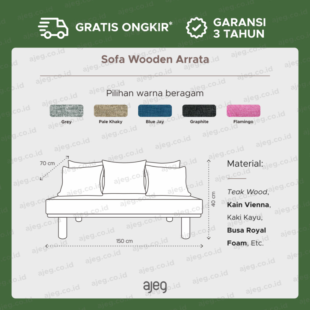 AJEG.CO.ID - Sofa Wooden Minimalis Arrata - gambar 6