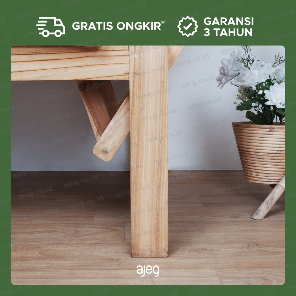 AJEG.CO.ID - Sofa Wooden 3 Seater Minimalis Moratta - gambar 4