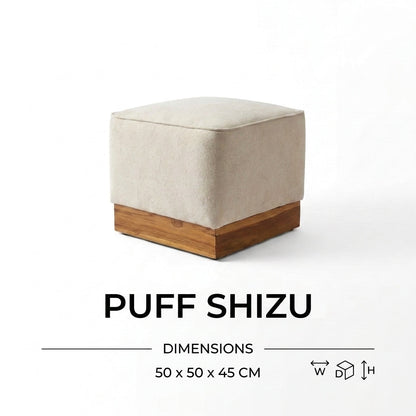 Kinami - Ajeg - Puff Sofa Empuk Minimalis Shizu Anti Cakar / Stool Bench Square / Kursi Bangku Serbaguna / Meja Tamu Coffee Table Ruang Tamu - gambar 4