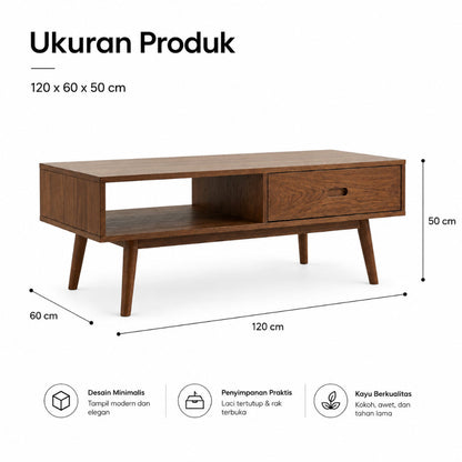 Kagumi - Ajeg - Meja Tamu Kotak Akira / Coffee Table Minimalis - gambar 4