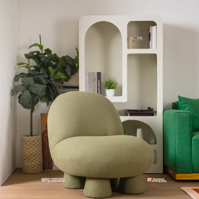 Kinami - Ajeg - Sofa 1 Seater Pillo Single Chair / Sofa Lesehan / Kursi Untuk 1 Orang - gambar 2