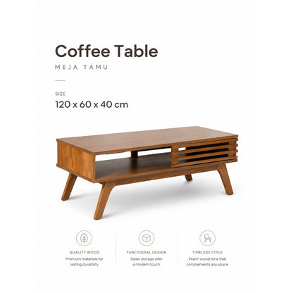 Kagumi - Ajeg - Meja Tamu Persegi Panjang Haruko / Coffee Table Minimalis - gambar 2