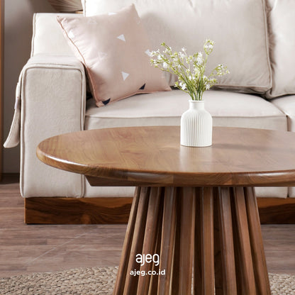 Kagumi - Ajeg - Meja Tamu Shizu Bulat / Coffee Table Minimalis Modern - gambar 3