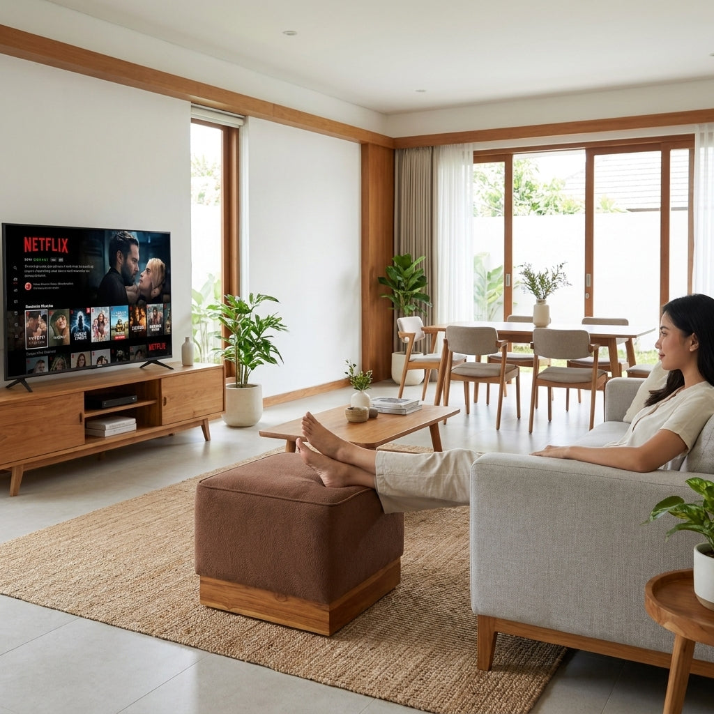 Kinami - Ajeg - Puff Sofa Empuk Minimalis Shizu Anti Cakar / Stool Bench Square / Kursi Bangku Serbaguna / Meja Tamu Coffee Table Ruang Tamu - gambar 3