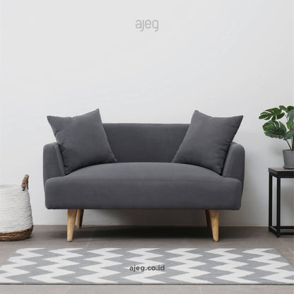 Kinami - Ajeg - Sofa 2 Seater Kanaba Tahan Air Water Repellent / Sofa Empuk Minimalis Untuk 2 Orang - gambar 1