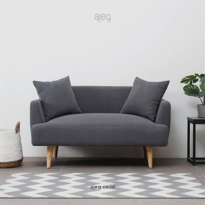 Kinami - Ajeg - Sofa 2 Seater Kanaba Tahan Air Water Repellent / Sofa Empuk Minimalis Untuk 2 Orang - gambar 1