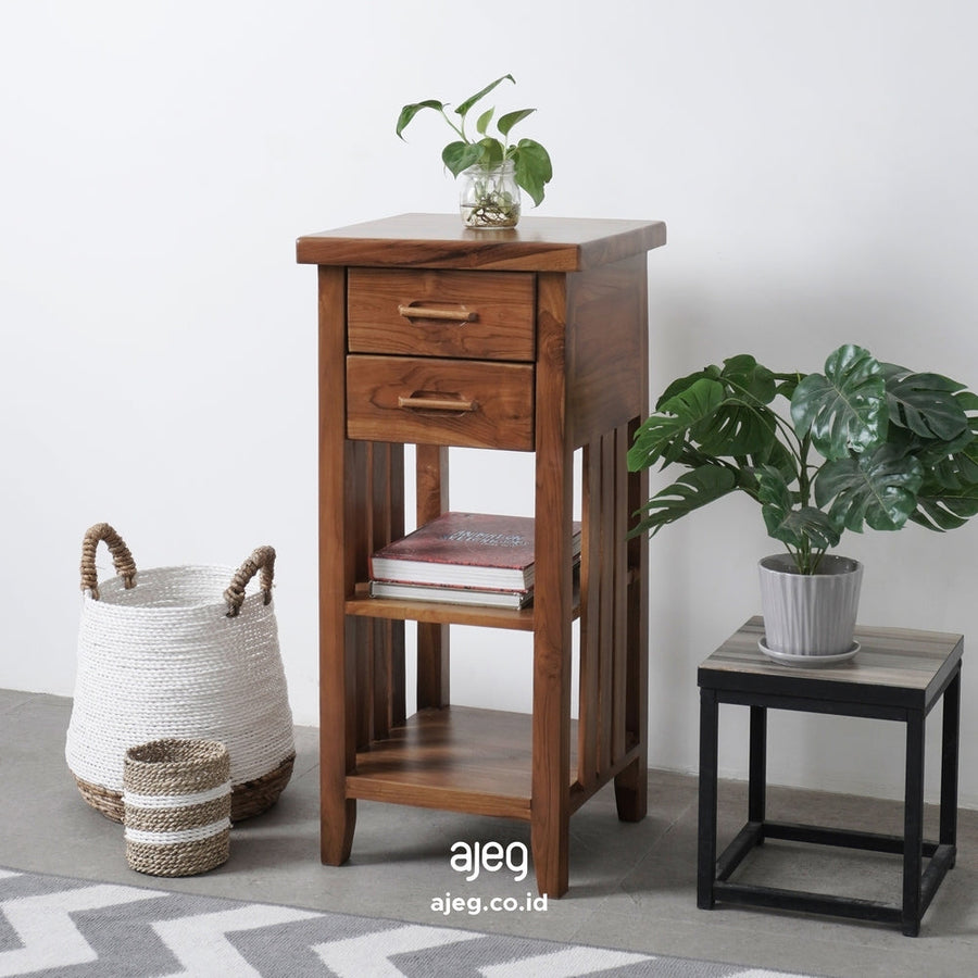 Kagumi - Ajeg - Rak Susun Akira / Meja Kecil Untuk Samping Tempat Tidur - gambar 1