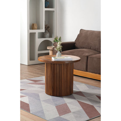 Kagumi - Ajeg - Meja Tamu Tamami Bulat / Coffee Table Minimalis Modern - gambar 1