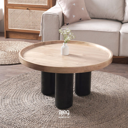 Kagumi - Ajeg - Meja Tamu Sana Bulat / Coffee Table Minimalis Modern - gambar 1