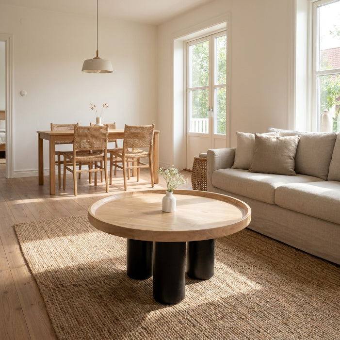 Kagumi - Ajeg - Meja Tamu Sana Bulat / Coffee Table Minimalis Modern - gambar 5